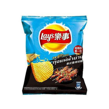 Lay's Thai BBQ Shrimp Thick-cut Potato Chips, 1.5 oz. (43g)
